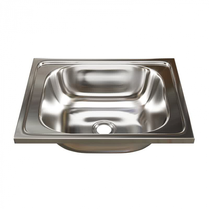 Мойка кухонная накладная MixLine 500x400/160-0,4 вып. 3 1/2 нержавеющая сталь, с сифоном