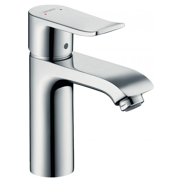 Смеситель для раковины Hansgrohe Metris однорукояточный, 110, со сливным гарнитуром, хром (31080000)