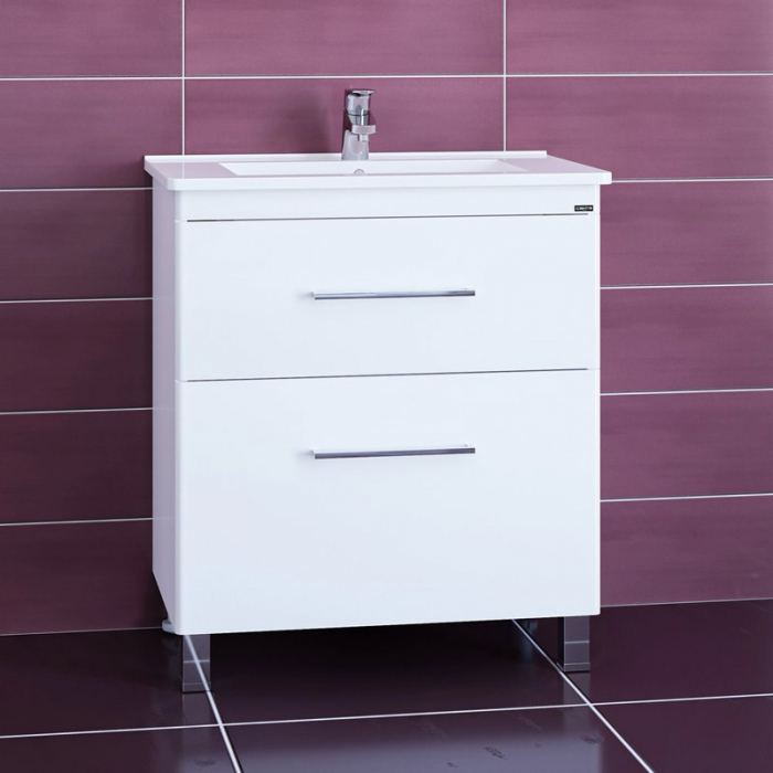 Тумба для раковины Санта Вегас-75 2 ящика напольная (ум. Оскар-75) 226030