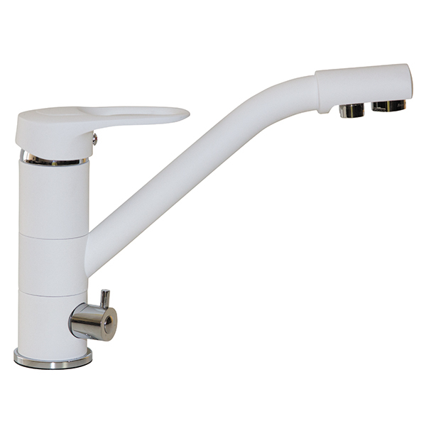 Смеситель для кухни Mixline ML-GS05 (341) однорукояточный, с переключателем на фильтр, молоко