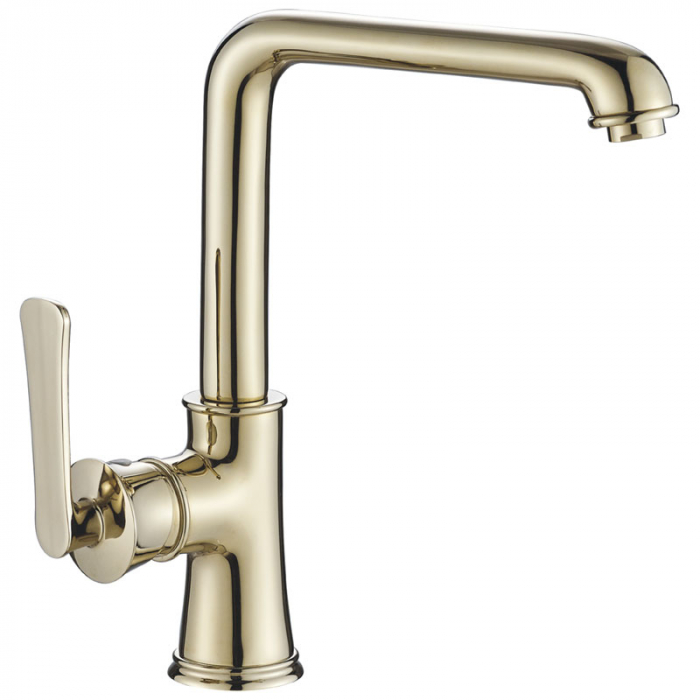 Смеситель для кухни Haiba HB70181-5 однорукояточный, золотой