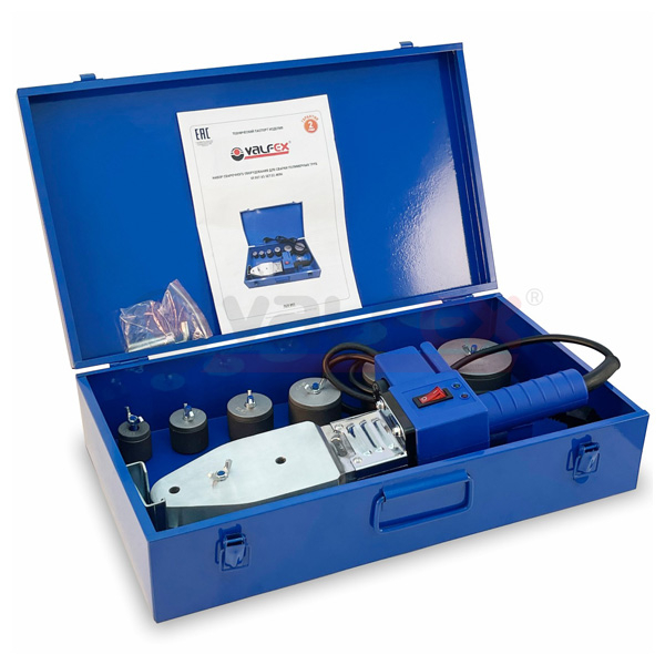 Набор для сварки полипропиленовых труб VALFEX 007 SET ECONOM MINI 800 w, 20-63 мм