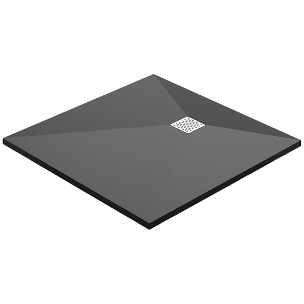 Поддон душевой литьевой Good Door Essentia 1000×1000 черный