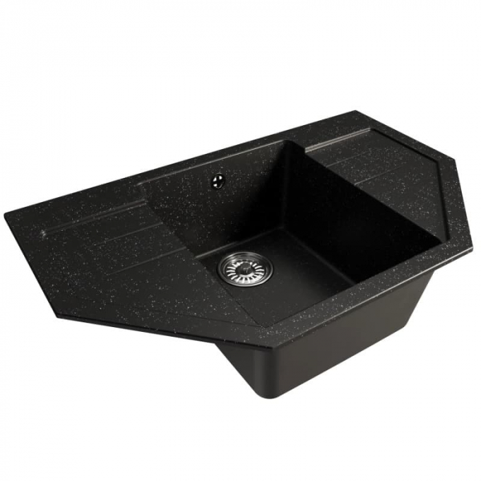 Мойка кухонная композитная MixLine ML-GM24 черная