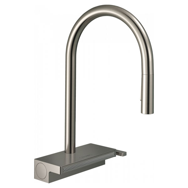 Смеситель для кухни Hansgrohe Aquno Select M81 однорукояточный, сталь (73831800)