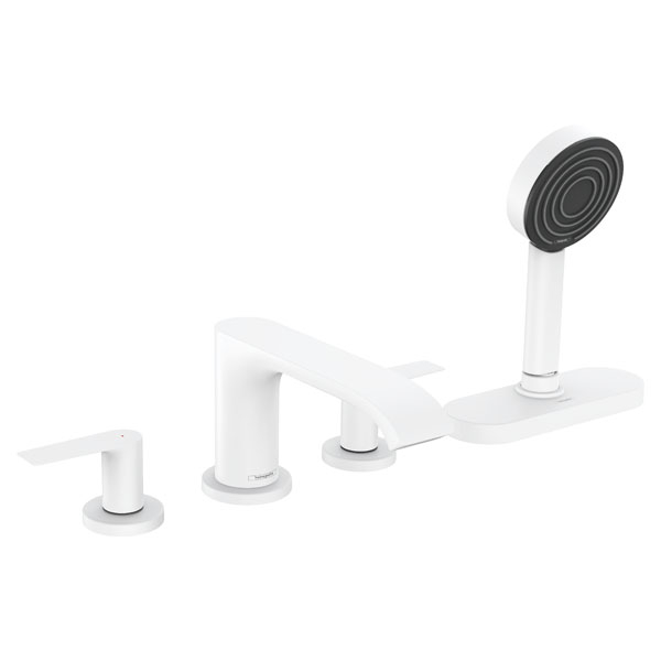 Смеситель для ванны Hansgrohe Vivenis двухрукояточный, белый (75444700)