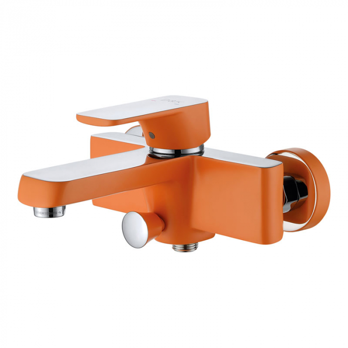 Смеситель для ванны D&amp;K Berlin.Kunste однорукояточный, оранжевый/хром DA1433213