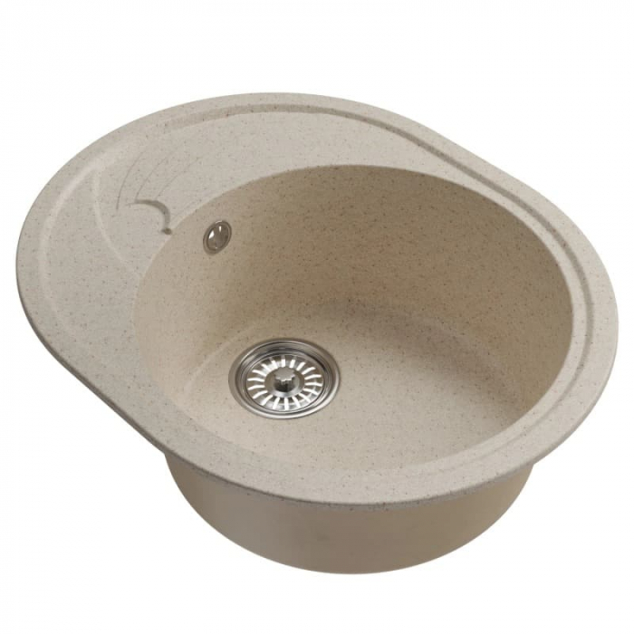 Мойка кухонная композитная MixLine ML-GM17 бежевая