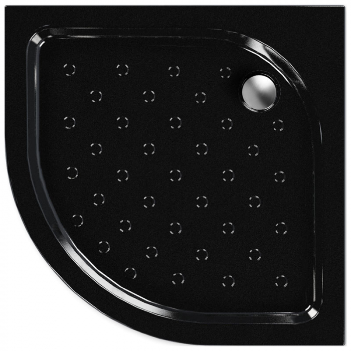 Поддон душевой акриловый Метакам Classic Black N 900х900х160