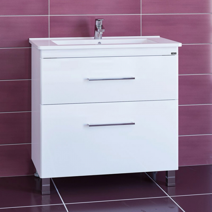 Тумба для раковины Санта Вегас-85 2 ящика напольная ( ум. Оскар-85) 226032