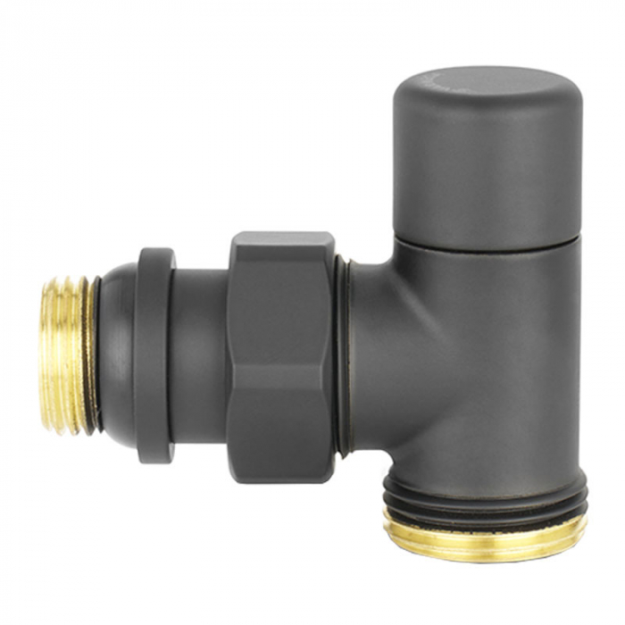 Клапан радиаторный настроечный угловой Varmega VMDV03 DN15 (1/2"×3/4"EK)