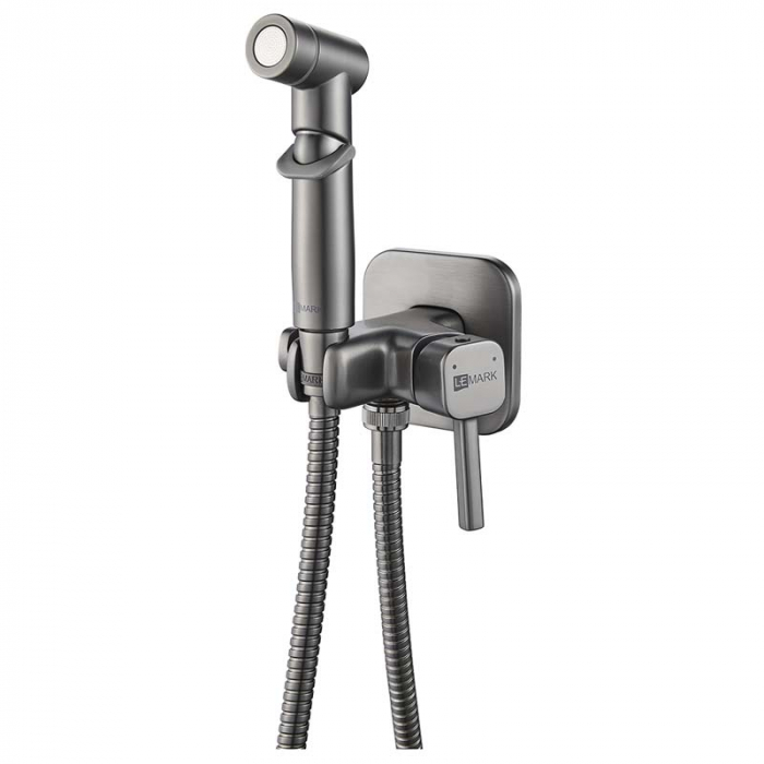 Смеситель для гигиенического душа LeMark SOLO LM7165GM однорукояточный, графит