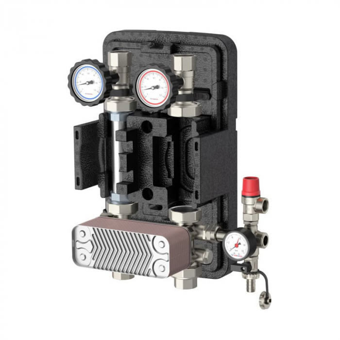 Насосная группа Varmega V-Flow DN25 с теплообменником 30 пластин, нержавеющая сталь