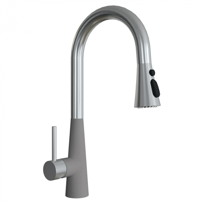 Смеситель для кухни Flortek ВИТА PRO SS FL однорукояточный, грей