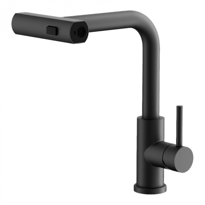 Смеситель для кухни BELZ B74811-7 однорукояточный, черный