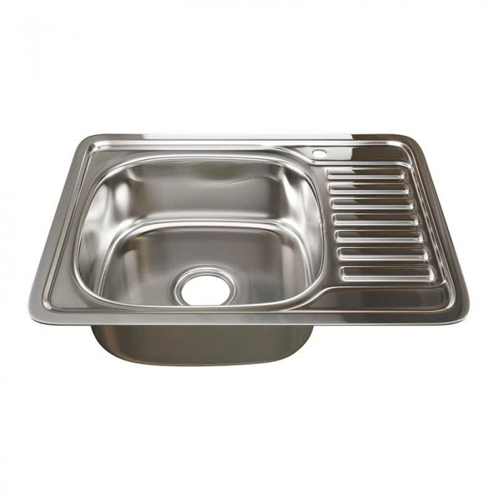 Мойка кухонная врезная MixLine 650x500/160-0,6 L нержавеющая сталь