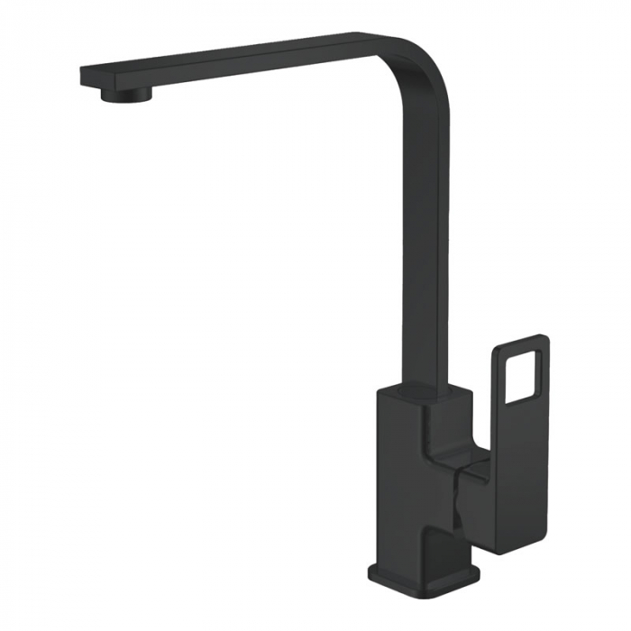 Смеситель для кухни Haiba HB70615-7 однорукояточный, черный