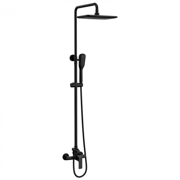 Душевая система LeMark URSUS LM7260BL однорукояточный, регулируемая высота, черный