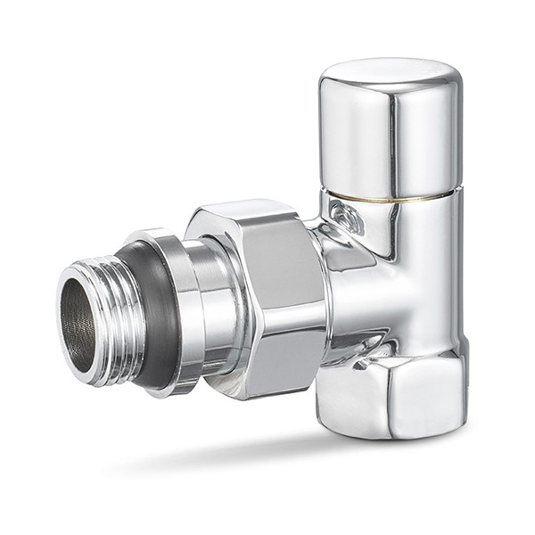 Клапан радиаторный настроечный угловой Varmega VMDV03 DN15 (1/2") хром