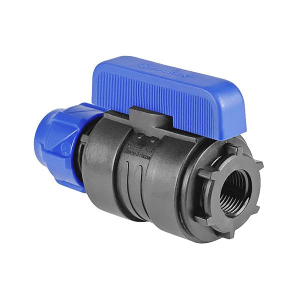 Кран шаровой компрессионный ПЭ-ВР 20-1/2" Valfex