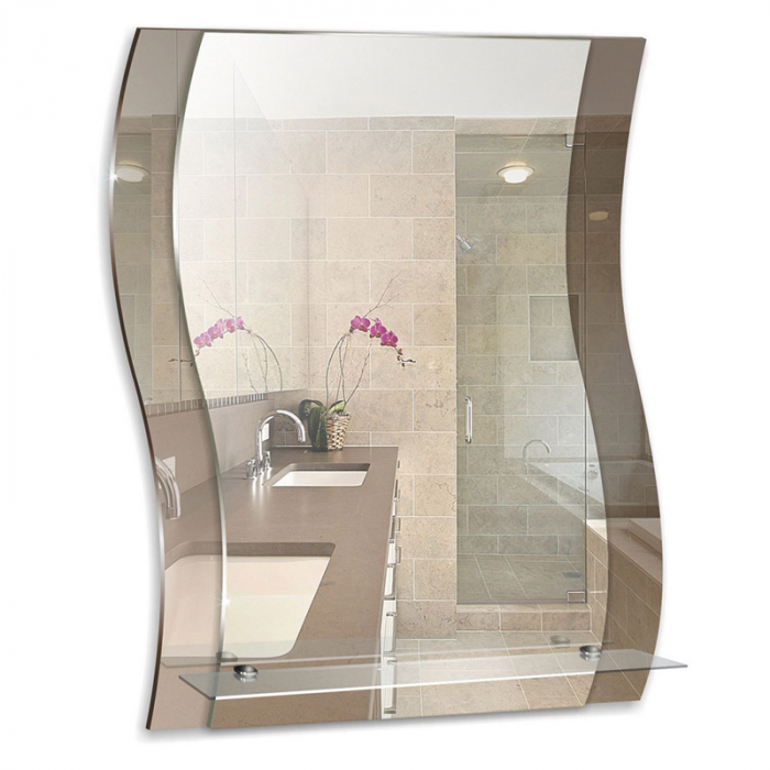 Зеркало MixLine Элегия 550×685 (ШВ) с полкой