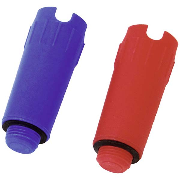 Заглушка для опрессовки пластиковая TECE 1/2" AG, красная