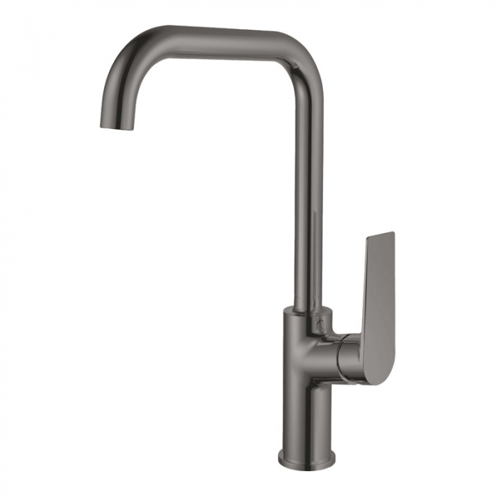 Смеситель для кухни Haiba HB70533-3 однорукояточный, пепельный