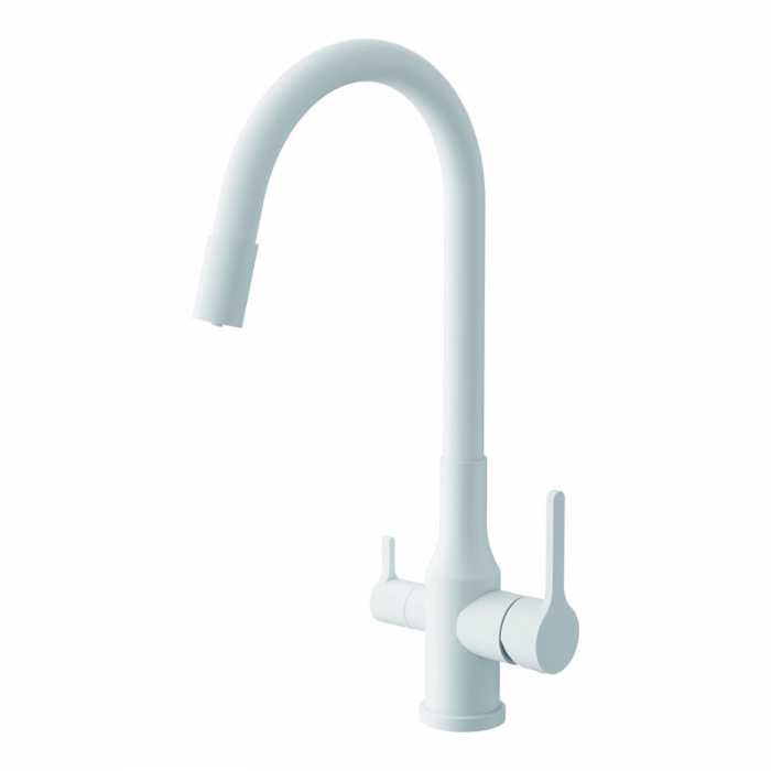 Смеситель для кухни BELZ B76814-8 однорукояточный, белый