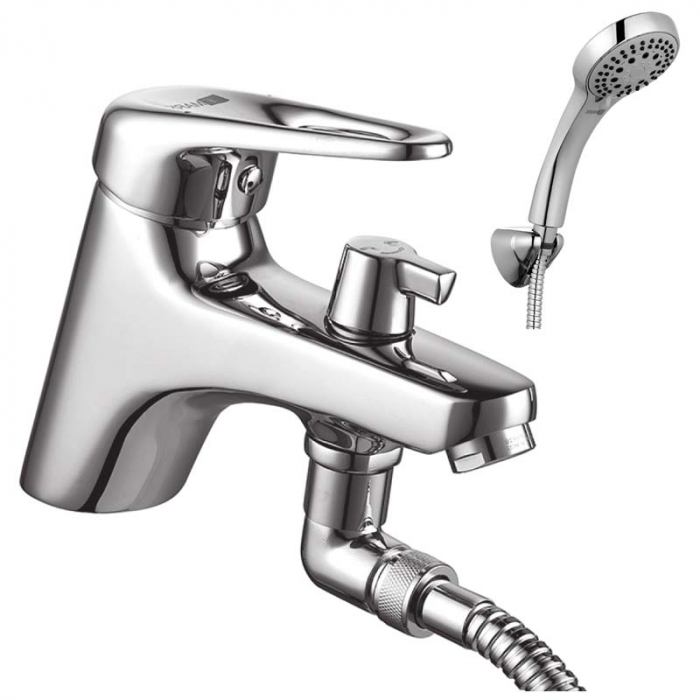 Смеситель для ванны LeMark LUNA LM4115C однорукояточный, на борт ванны, хром