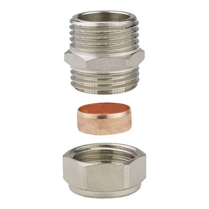 Фитинг компрессионный для медной трубки 15-1/2" Varmega