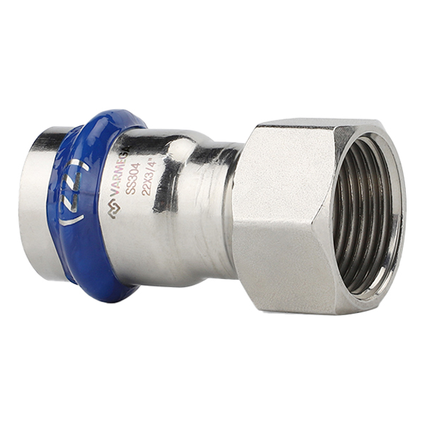 Муфта раструбная с ВР 22x1" Varmega Inox Press