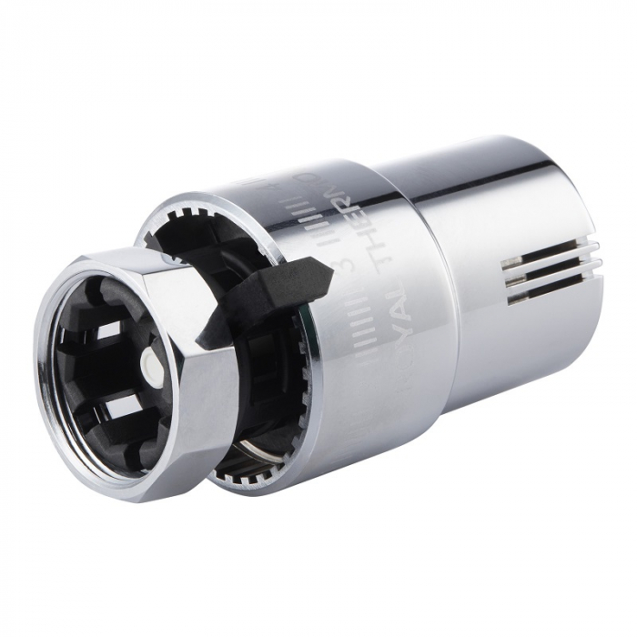 Термостатическая головка Royal Thermo М30×1,5 (6...28 °C) жидкостная, хром