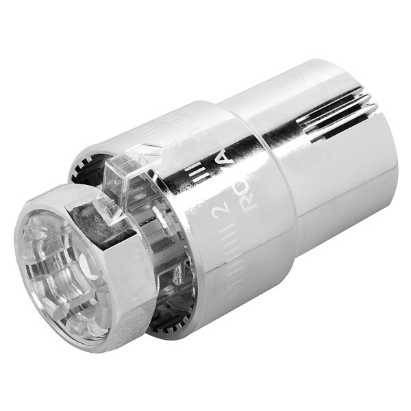 Термостатическая головка Royal Thermo Design М30×1,5 (7...28 °C) жидкостная, хром