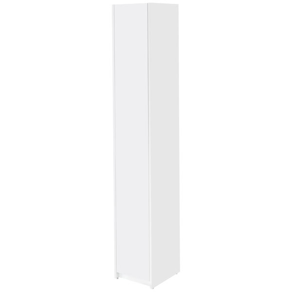 Шкаф-колонна Акватон Лондри белая, узкая 1A260603LH010