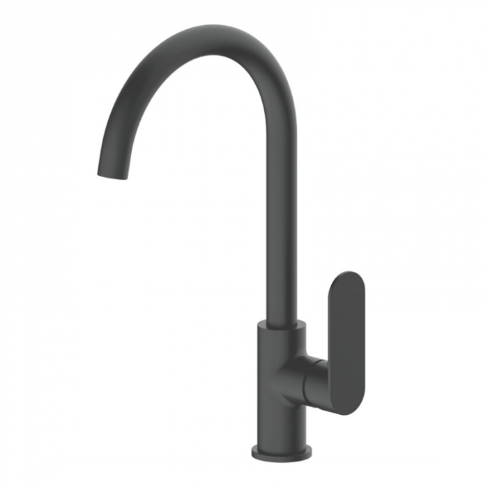 Смеситель для кухни Haiba HB70590-7 однорукояточный, черный