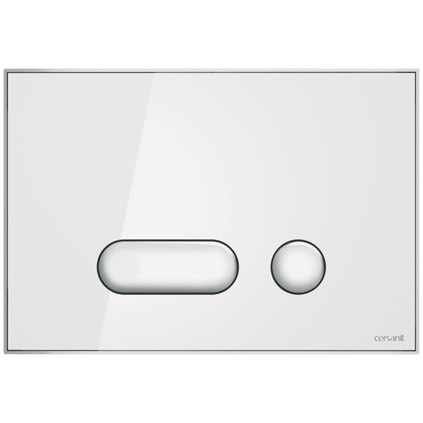 Кнопка смыва для инсталляции Cersanit INTERA для LINK PRO/VECTOR/LINK/HI-TEC стекло белый