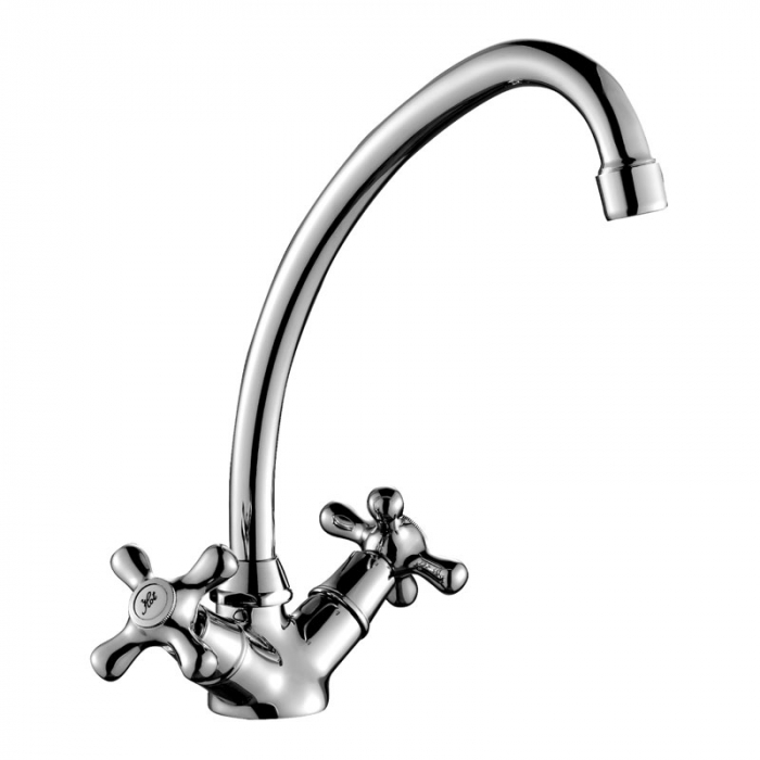 Смеситель для раковины Rossinka H02-62 двухрукояточный