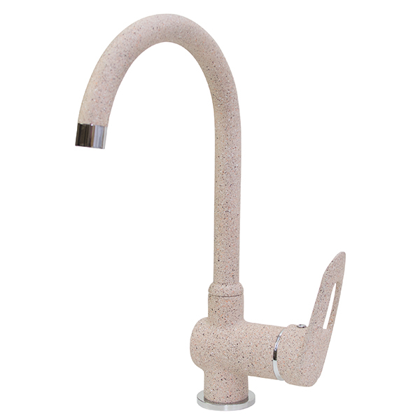 Смеситель для кухни Mixline ML-GS04 (302) однорукояточный, песочный