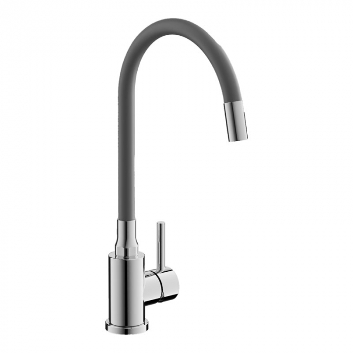 Смеситель для кухни BELZ B73809-3 однорукояточный, оружейная сталь