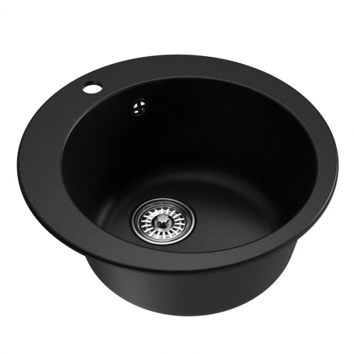 Мойка кухонная композитная MixLine ML-GM13 ультра-черная