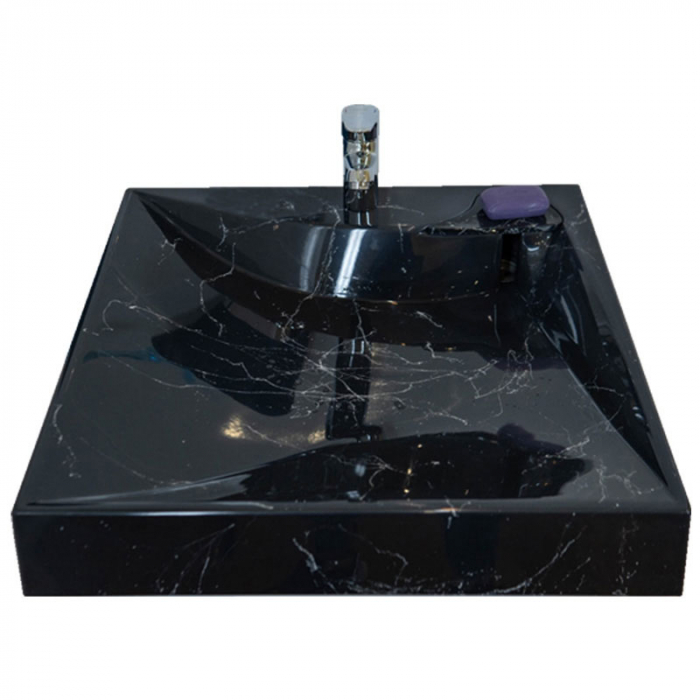 Раковина для установки над стиральной машиной Azario GRATSIY 598×597×105 черный глянцевый (CS00079879)