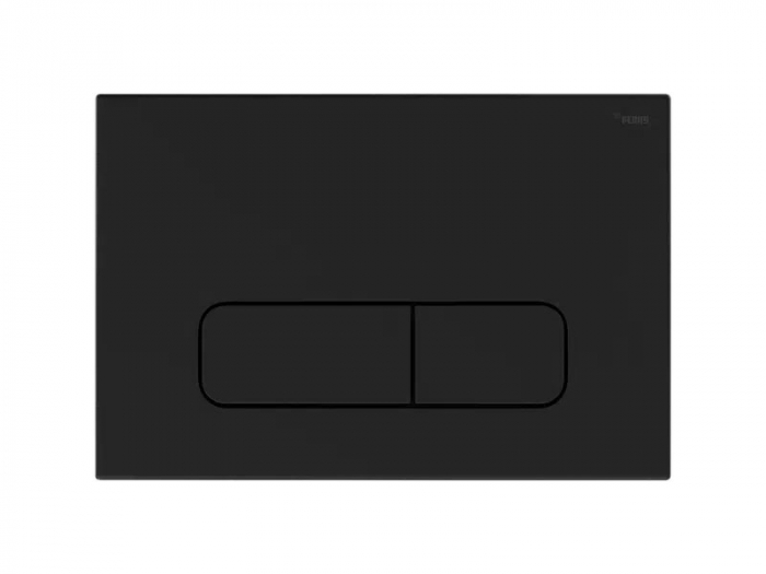 Панель смыва РЕХАУ NOVA ELLIPSE 001 с овальными клавишами, пластик, черный, матовый