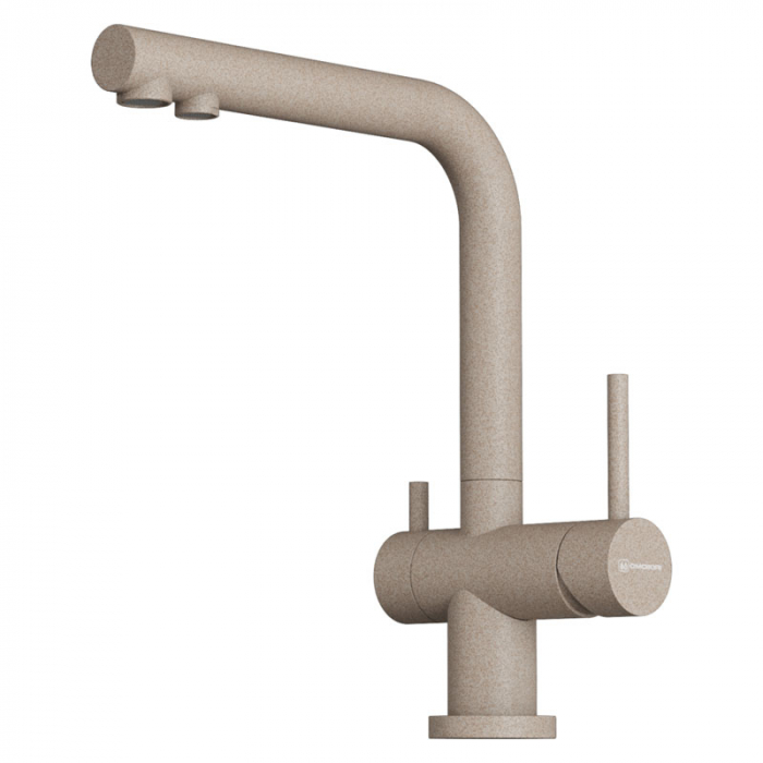 Смеситель для кухни Omoikiri NAGANO-P-SA латунь/бежевый