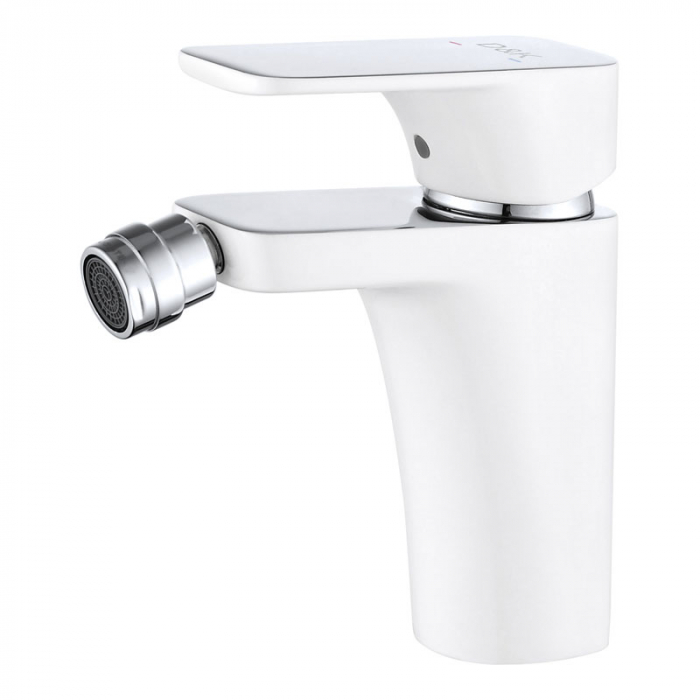 Смеситель для биде D&amp;K Berlin.Steinbeis однорукояточный, белый/хром DA1432216