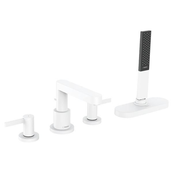 Смеситель для ванны Hansgrohe Finoris двухрукояточный, белый (76444700)
