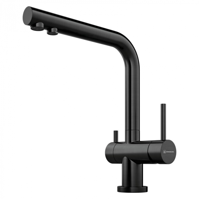 Смеситель для кухни Omoikiri NAGANO-GM однорукояточный, вороненая сталь