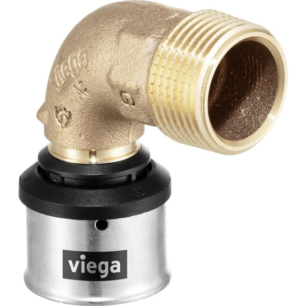 Угольник переходной 90° Viega Smartpress с SC-Contur – НР 25 × R3/4"