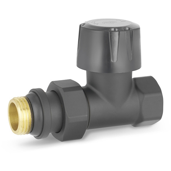 Клапан радиаторный термостатический прямой Varmega VMDV06 DN15 (1/2") черный