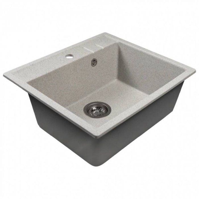 Мойка из искусственного камня MixLine СТАНДАРТ МЛ-ГМС121 555x495/190 серый