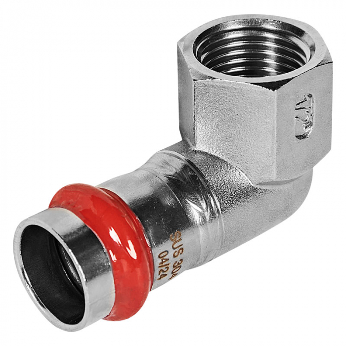 Угольник 90° раструбный с ВР 18x3/4" Rommer
